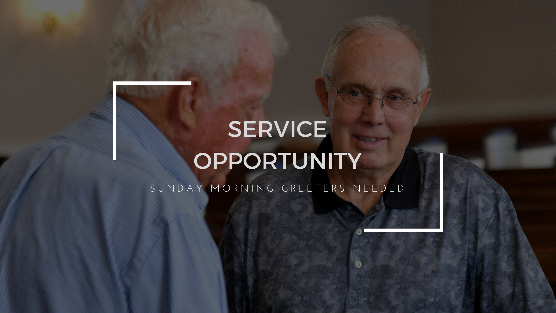 Men’s Service Opportunity