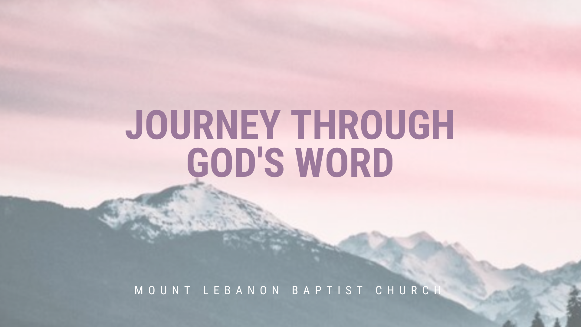 Journey Through God’s Word With Us